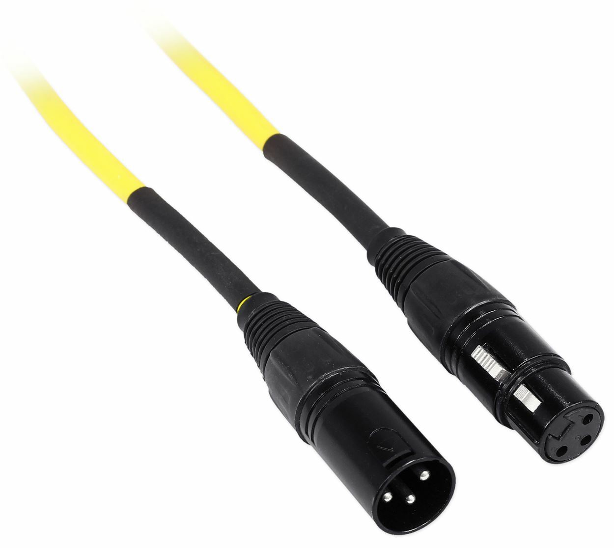 Rockville RCXFM10P-Y Yellow 10' Female to Male REAN XLR Mic/Speaker Cable