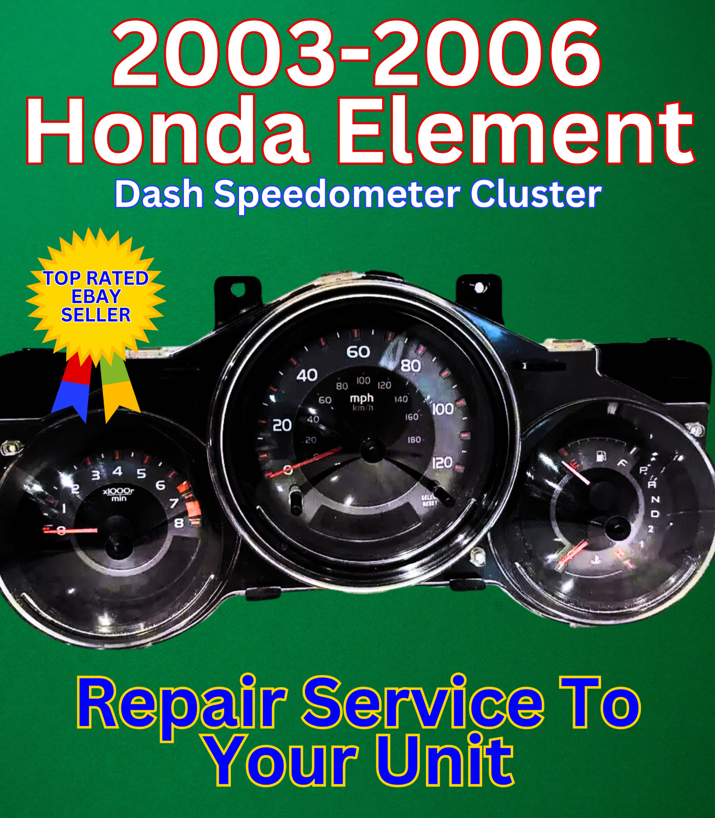 2003-06 Honda Element Speedometer  Gauge Cluster Repair Service 24HR TURNAROUND