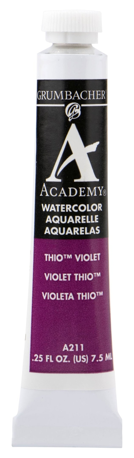 Grumbacher Academy Watercolor Paint, 7.5ml/0.25 Ounce, Thio Violet (A211)