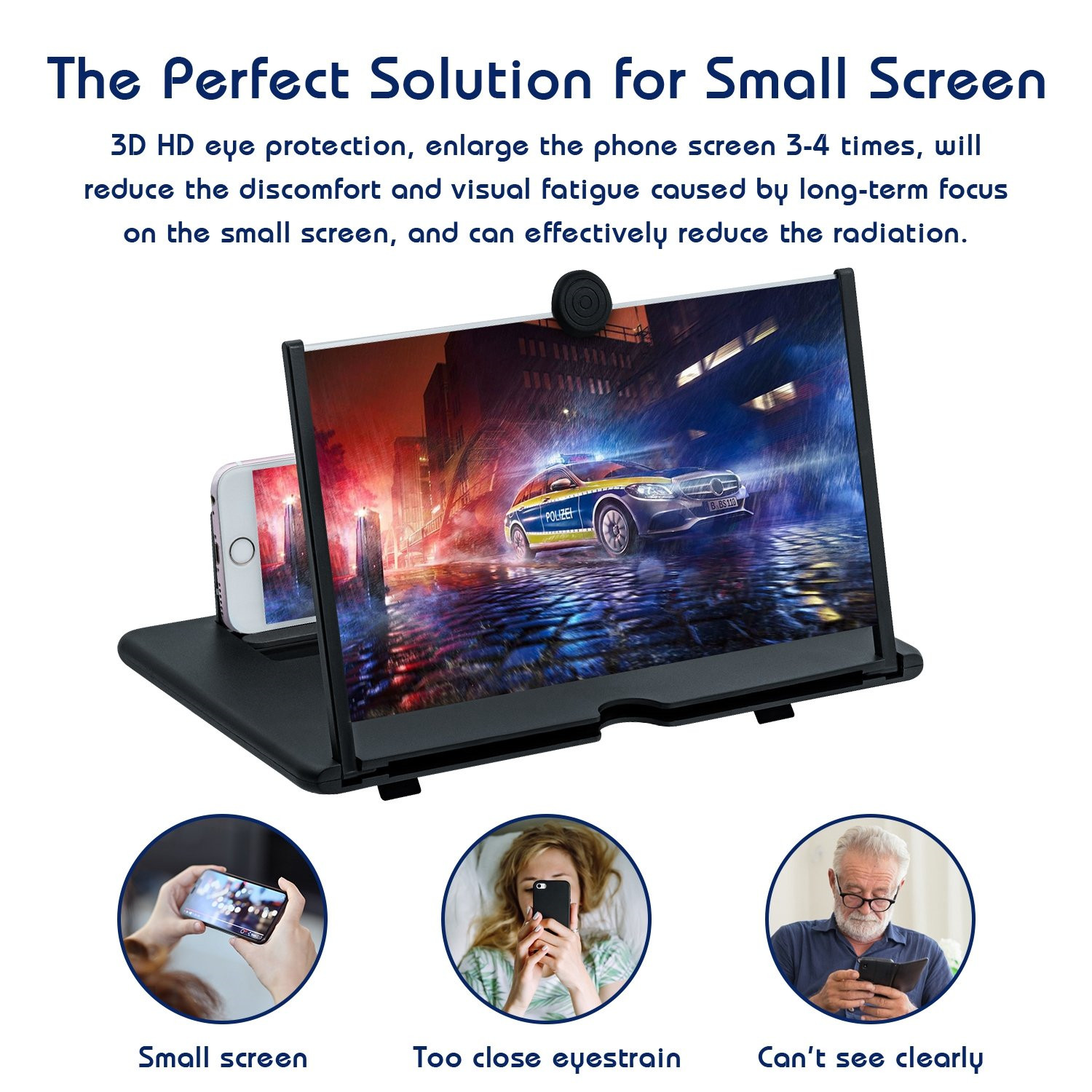 12inch Foldable HD Screen Amplifier for Mobile Phones