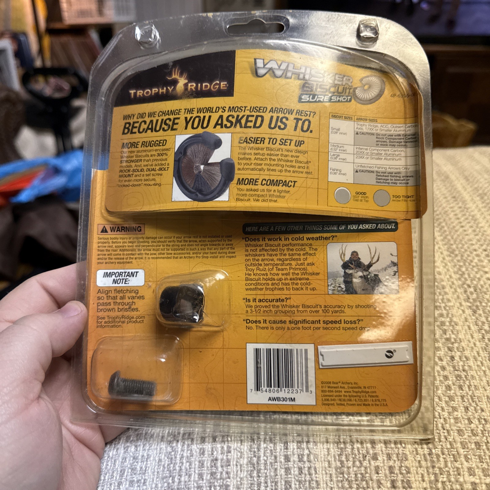 Trophy Ridge Whisker Biscuit Sure Shot - Medium - Black