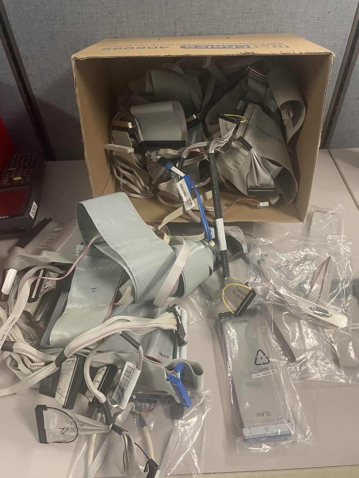 Lot of Computer RIBBON CABLES - Over 6 pounds New and Used