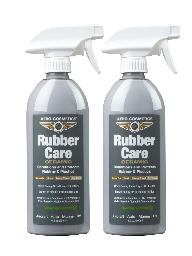 Aero Cosmetics Ceramic Tire Dressing Protector, No 16 Fl. Oz (2-Pack), gray