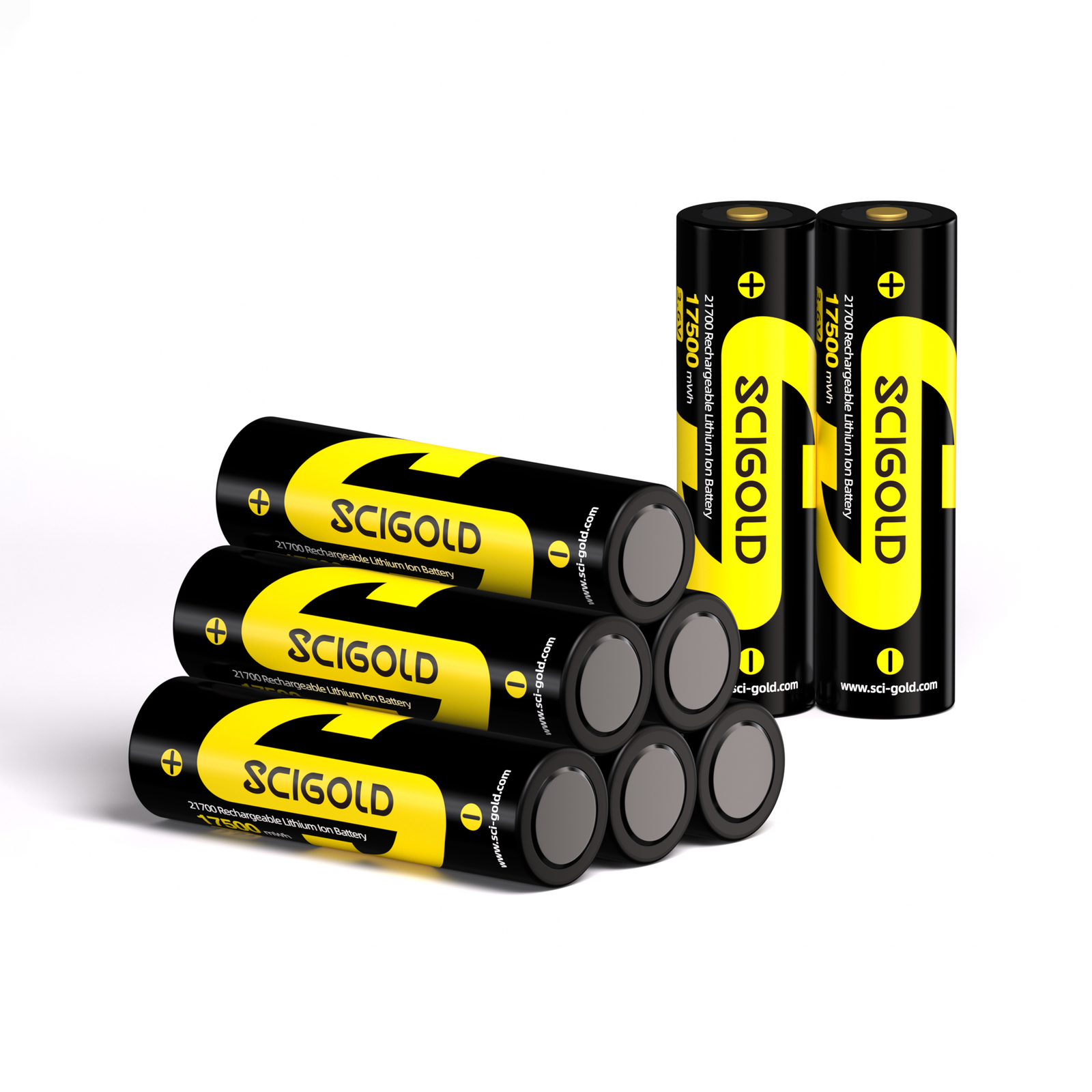 Scigold 21700 for 3.6V 5000mAh Flat Top Rechargeable Battery for Electronic Devi