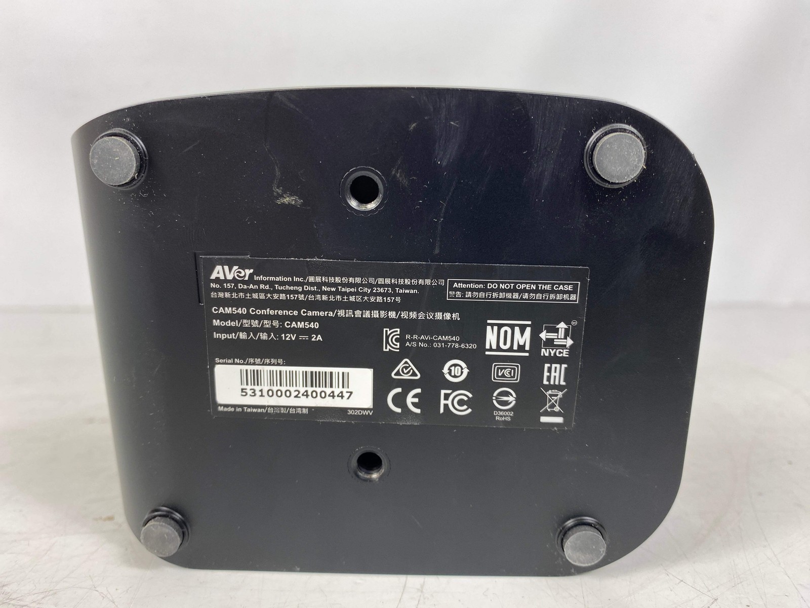 AVer CAM540 Conference Camera *Missing USB-C Cable*