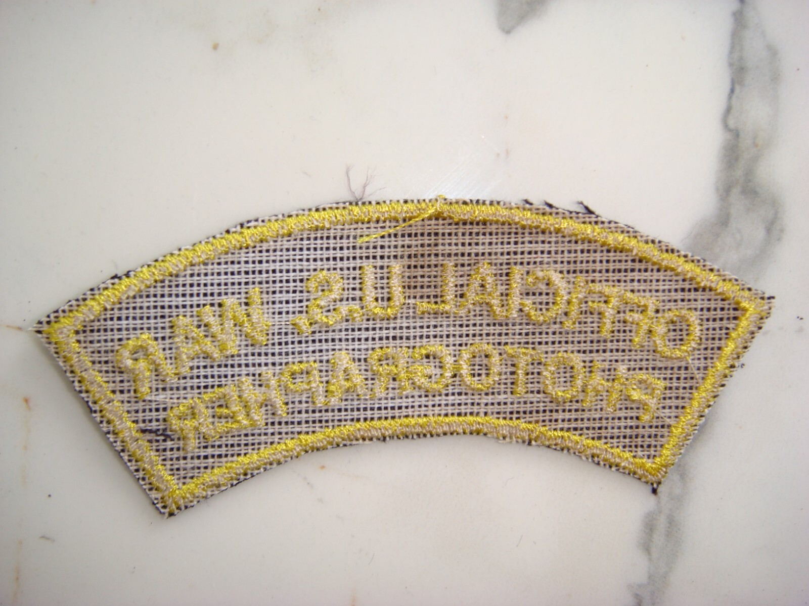 " OFFICIAL U.S. ARMY PHOTOGRAPHER" VIETNAM WAR PATCH