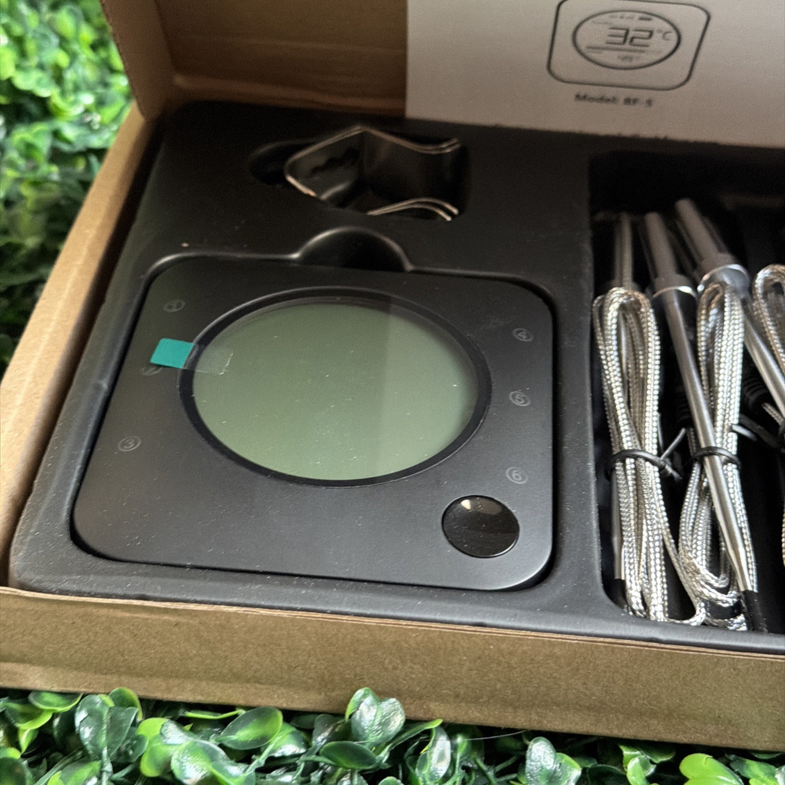 BFOUR Meat Thermometer Wireless Bluetooth, LCD Digital Meat Thermometer BF-5 EUC