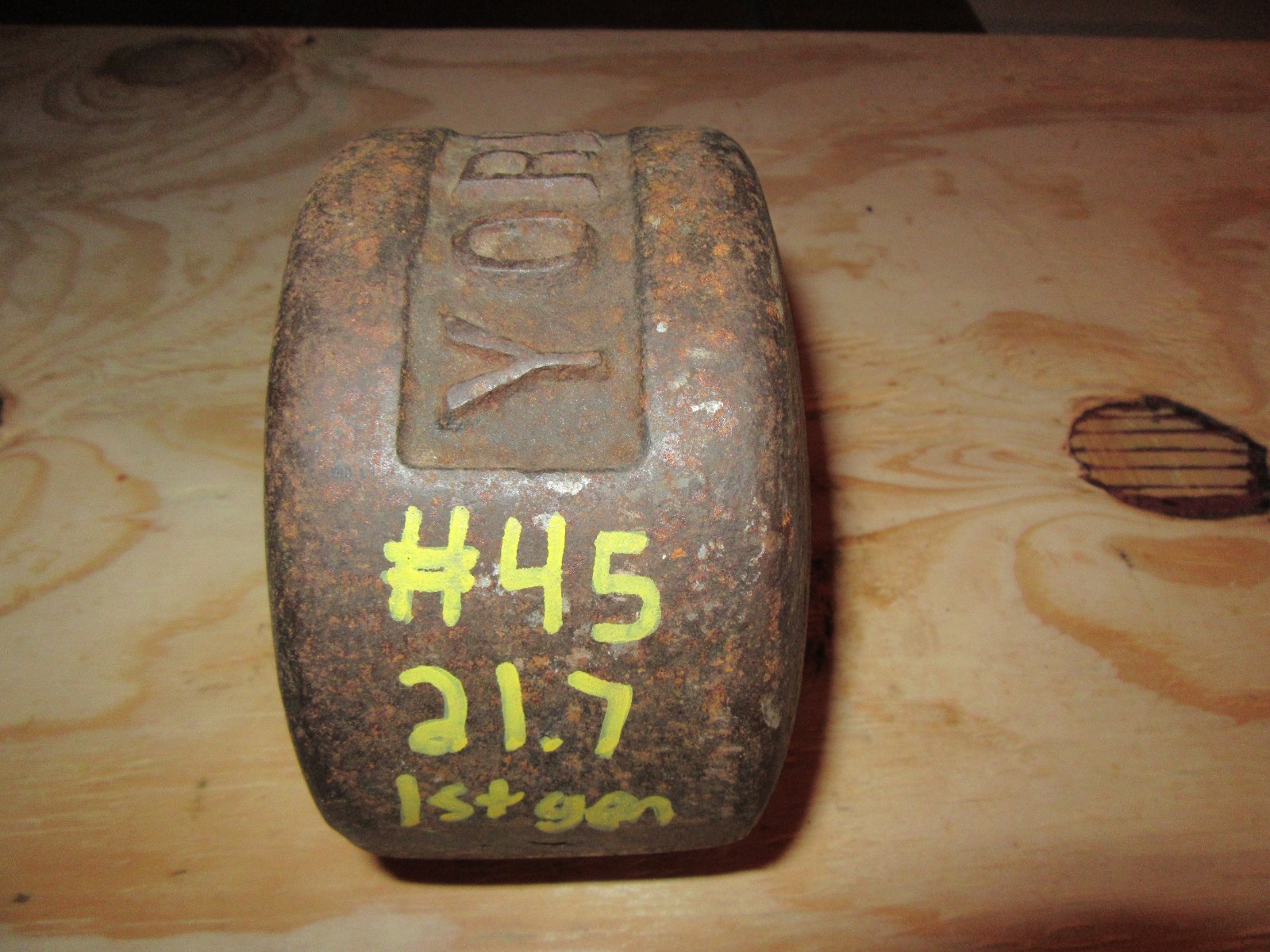YORK Roundhead Half 45 Pound Blob Grip YORK Side 1st Generation