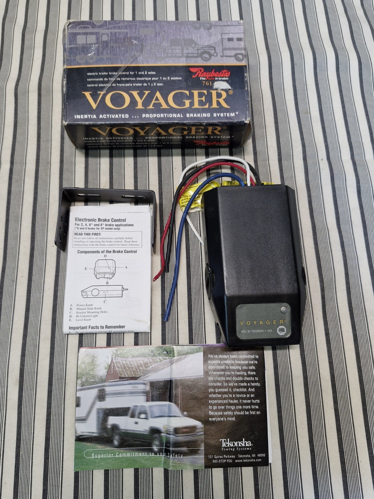 RAYBESTOS VOYAGER  761-9030 ELECTRIC TRAILER BRAKE CONTROL For 1 and 2 Axles