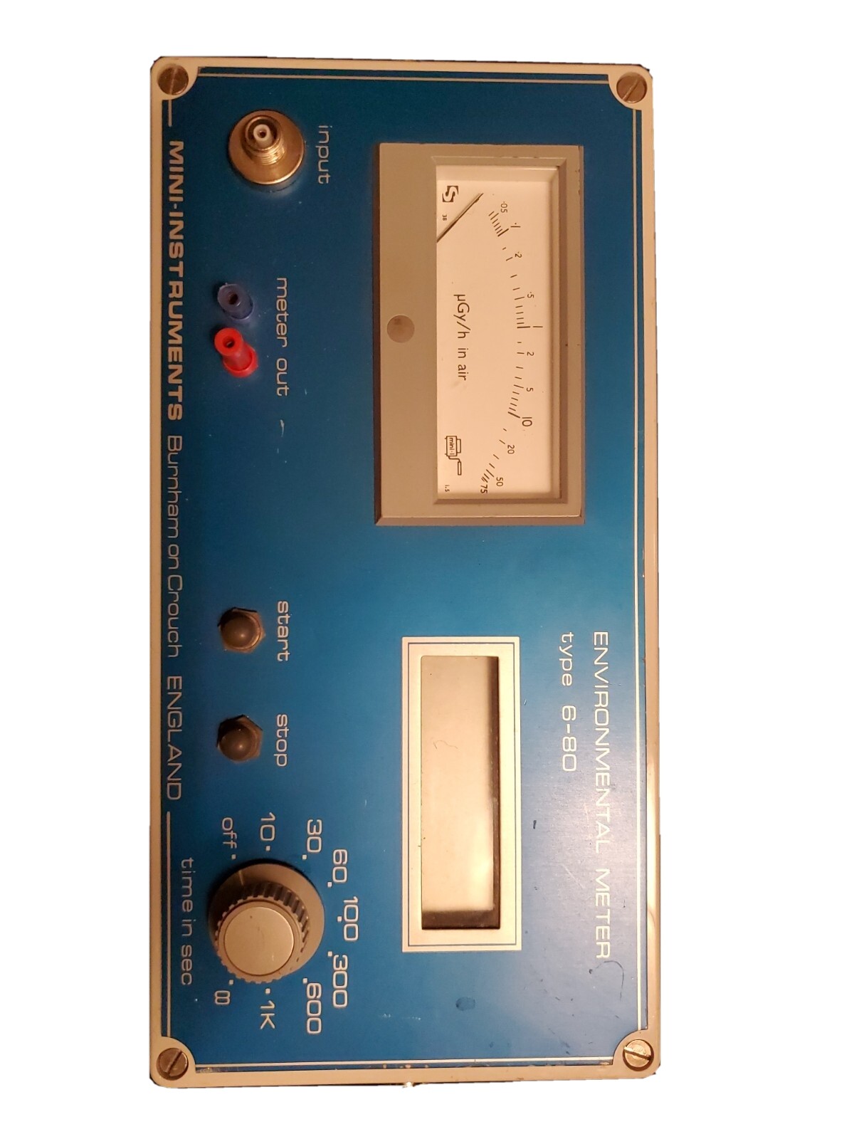 MINI-INSTRUMENTS Burnham On Crouch England ENVIRONMENTAL METER TYPE 6-80