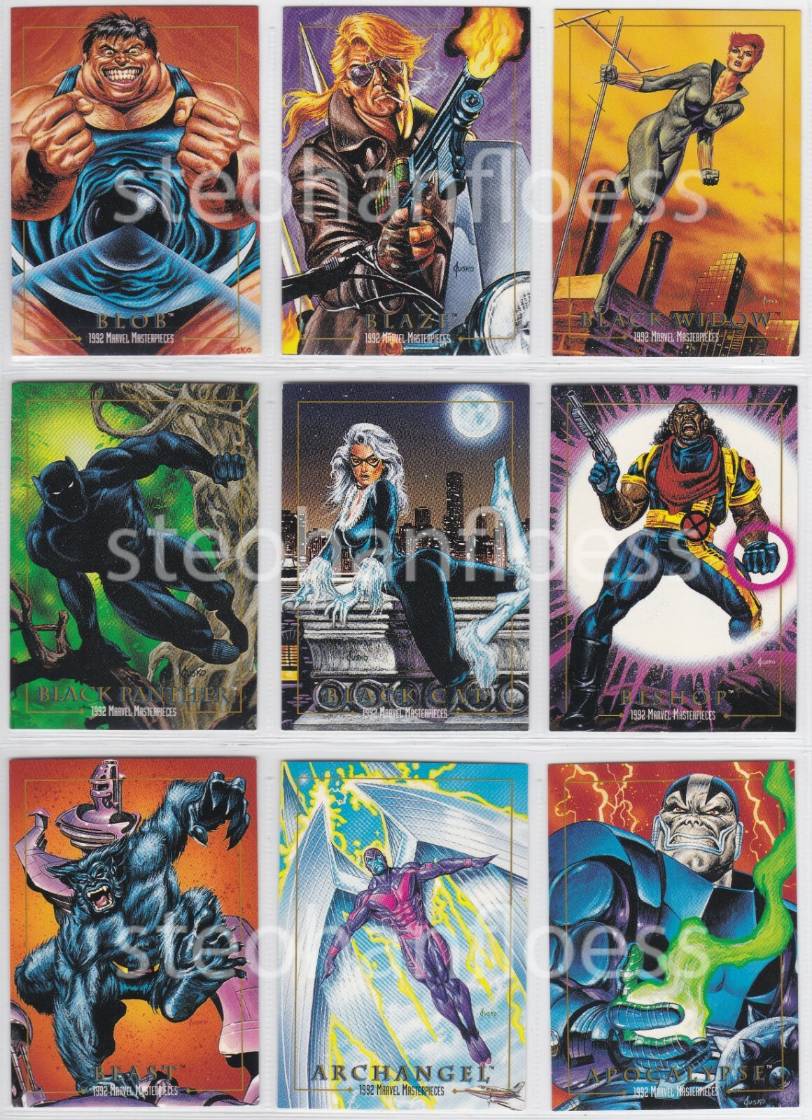 1992 SkyBox Marvel Masterpieces Joe Jusko You Pick the Card Complete Your Set
