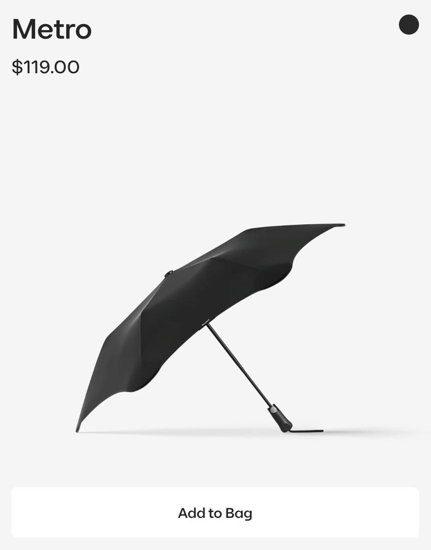 NEW BLUNT METRO UMBRELLA IN BLACK