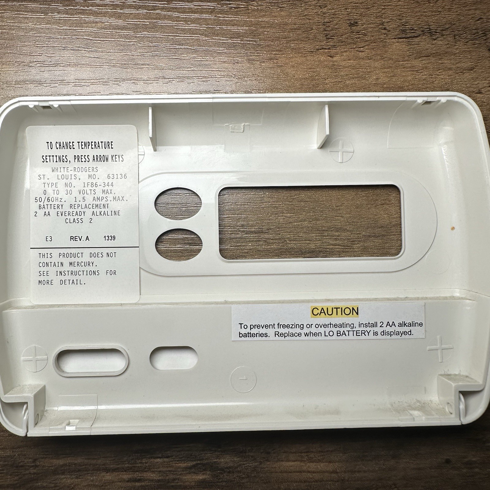 White Rodgers 1F86-344 Digital Non-Programmable Thermostat – Tested Working