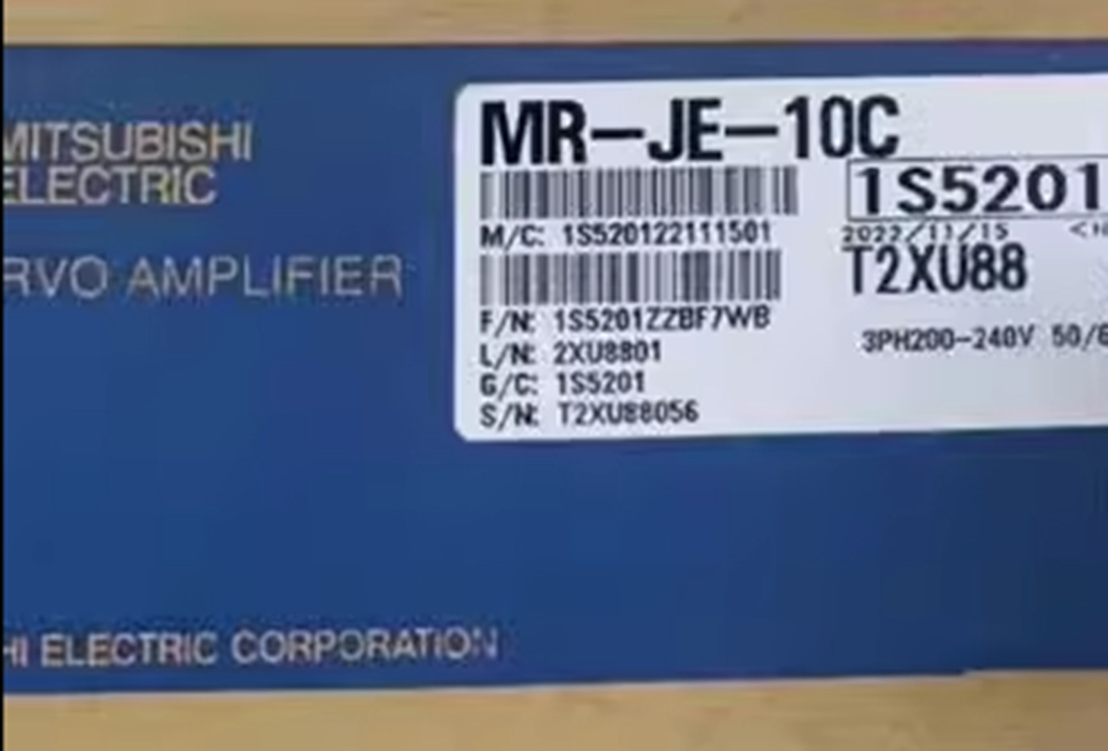 NEW MITSUBISHI MR-JE-10C AC SERVO DRIVER MRJE10C