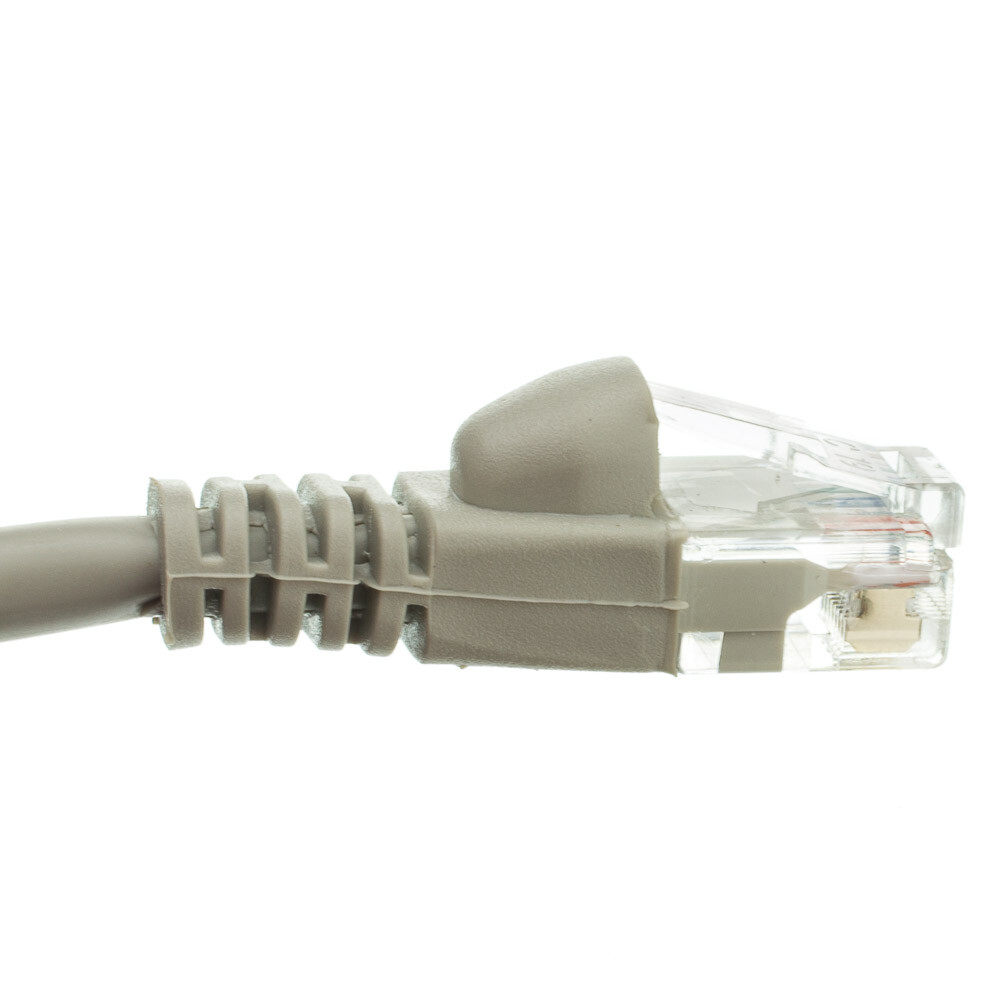 Snagless 12 Foot Cat5e Gray Network Ethernet Patch Cable