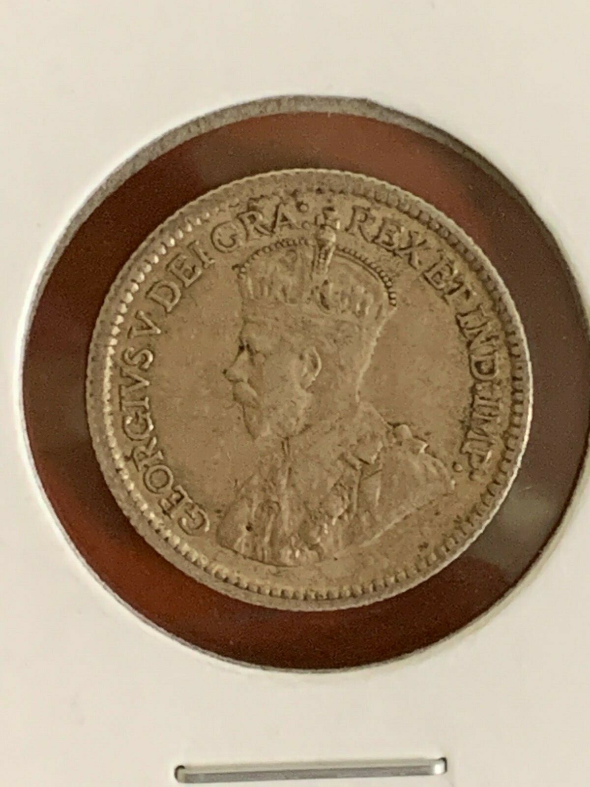 1915  Canada 5 Cent  Higher Grade Original Coin - Key Date Low Mintage