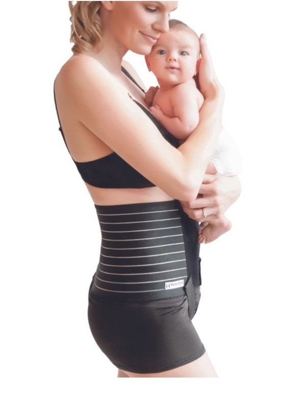 Pelvic-Ice Women's Mama Strut Postpartum Recovery Support CL8 Black Size Small