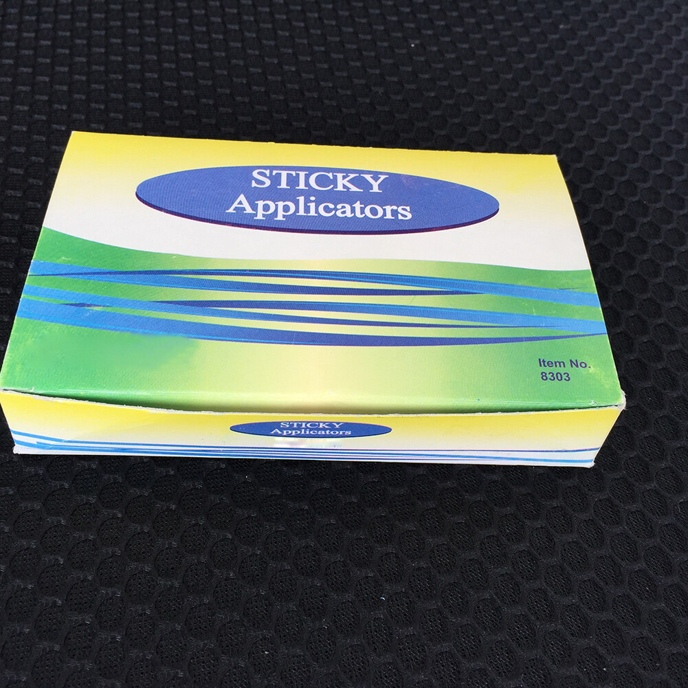 Bendable 60PCS Dental Disposable Sticky Applicators for Removal 110MM Long White