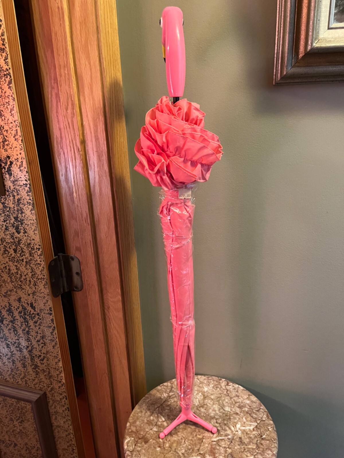 PINK FLAMINGO Self-Standing Umbrella