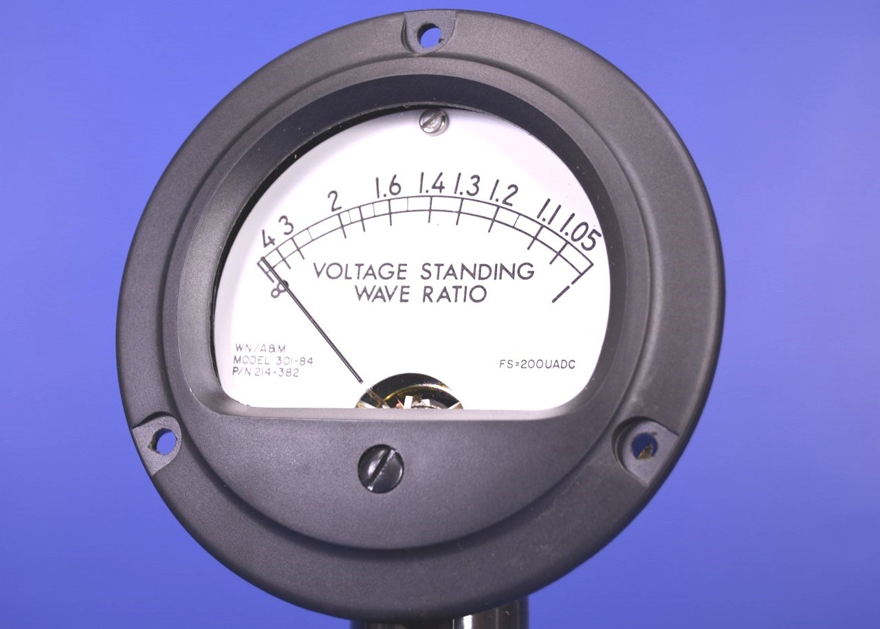 Jewell VSWR Meter DC Ammeter 0-200mA 3.5" Dial P/N: 214-38