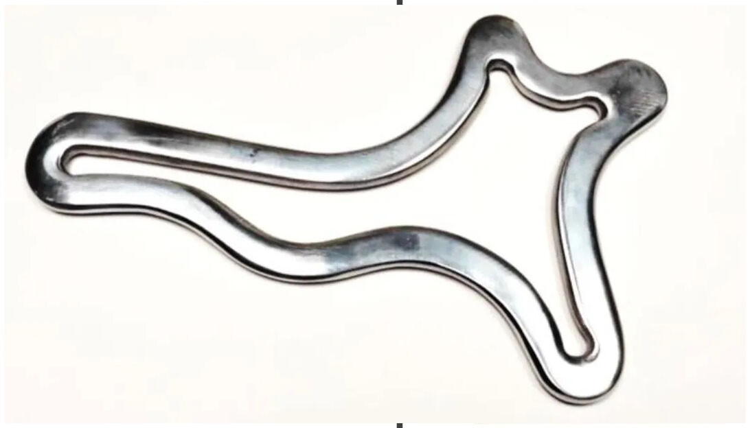 ALUMINUM SILHOUETTE MASSAGE TOOL /  SILUETA EN ALUMINIO PARA  METALOTERAPIA