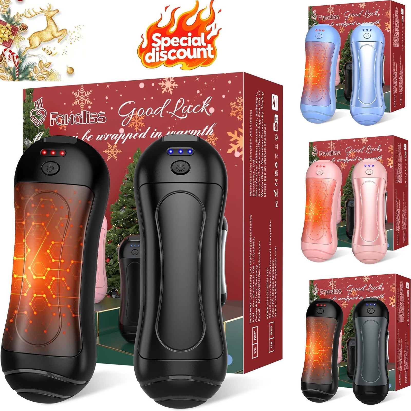 ✨Hand Warmers Rechargeable for Outdoor,Hunting,Skiing,Camping Winter Warm Heater