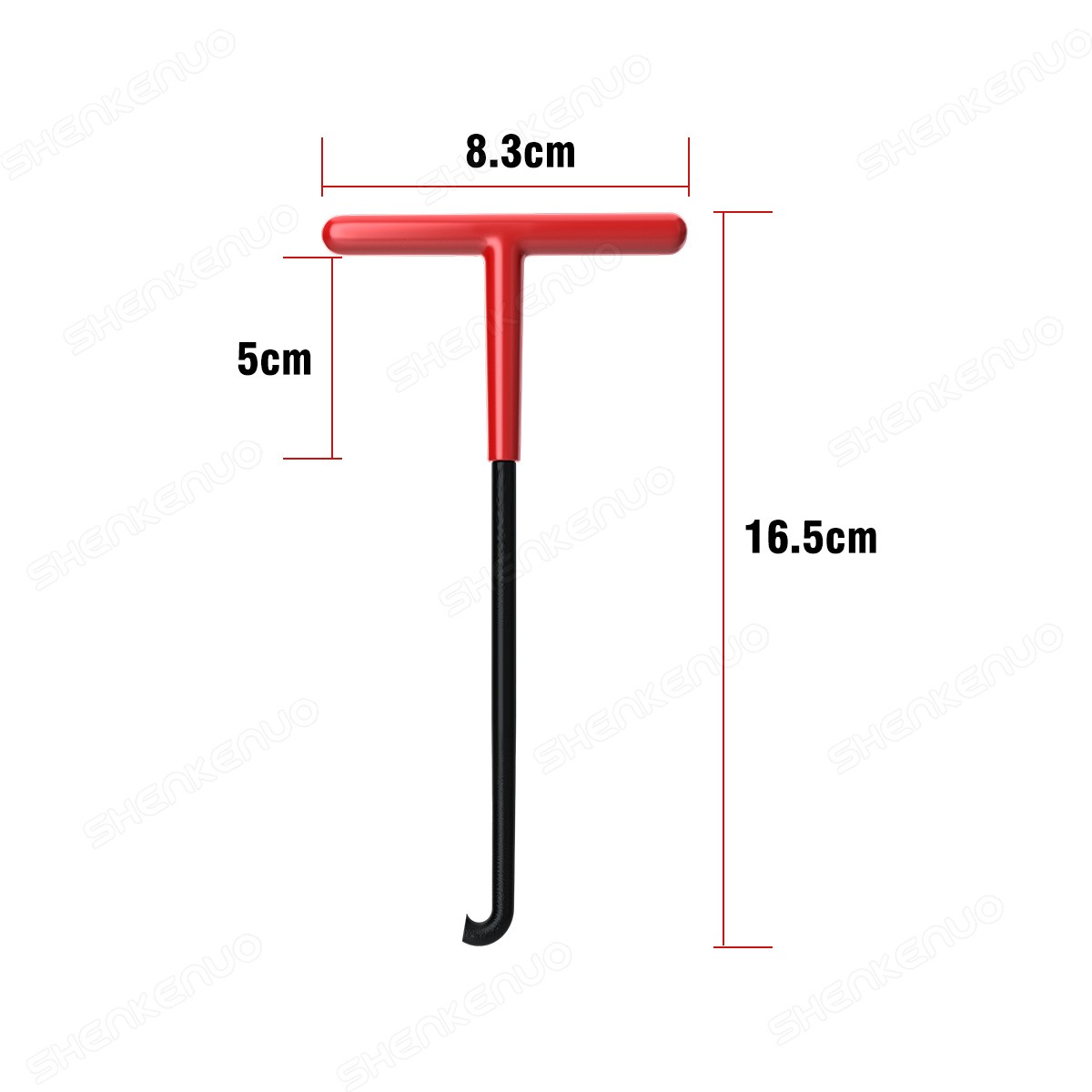 T-Shaped Exhaust Spring Puller with Rubber Grip - Essential Tool for Motorcycles