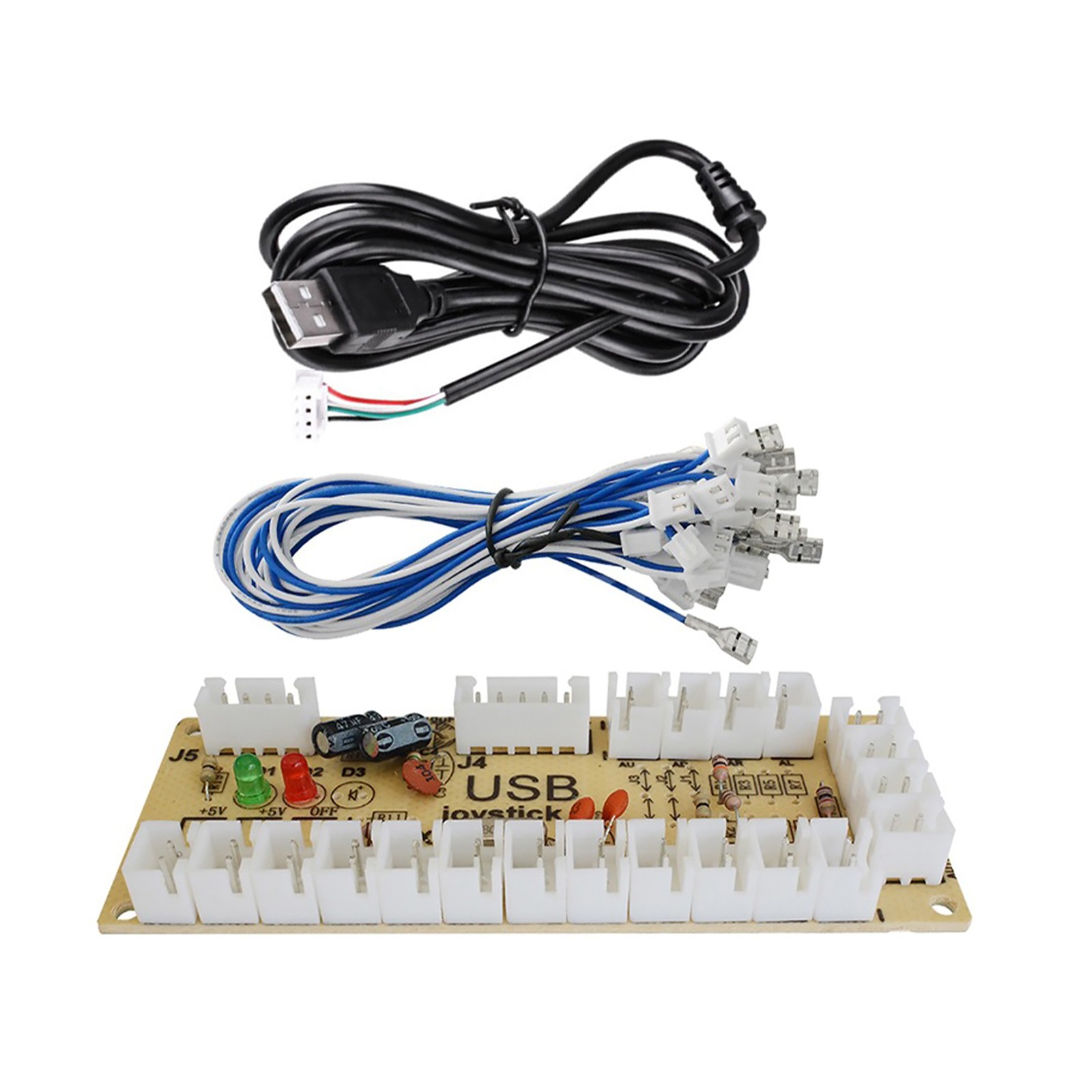 New Quimat Zero Delay Arcade USB Encoder Board to Joystick for Mame Jamma PC