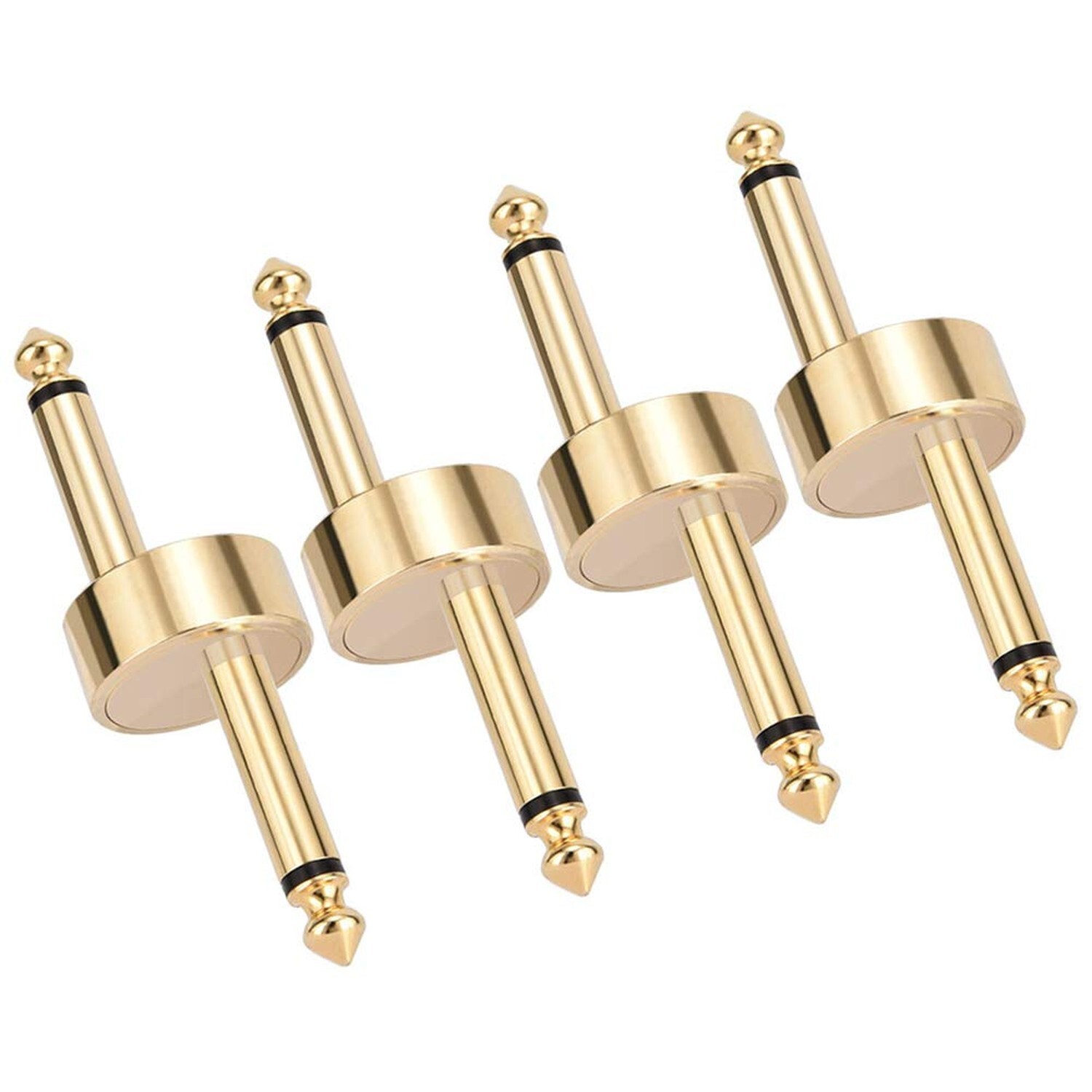 OTraki 1/4 Inch Guitar Pedal Connector Z Type 6.3mm Pedals Coupler 4 Pack Ped...