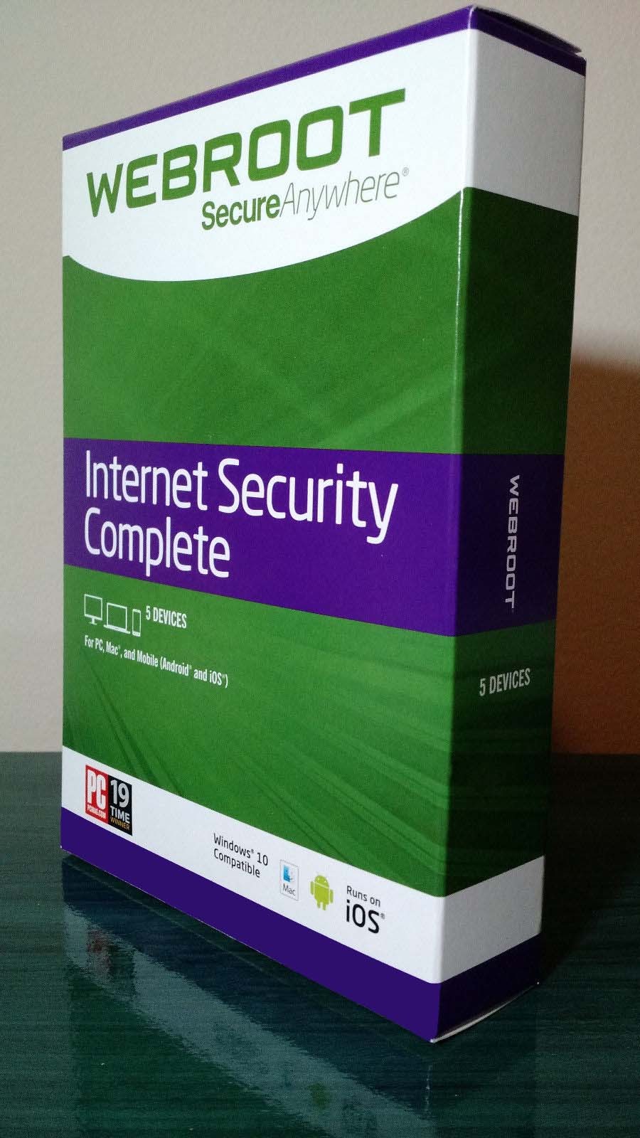 Webroot Security Complete 2023 | 3 YRS, 5 DEVICE + Password Manager, Secure ID