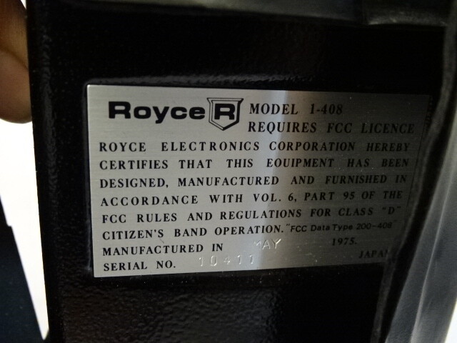 Royce 1-408 5w Transceiver Handheld Walkie Talkie