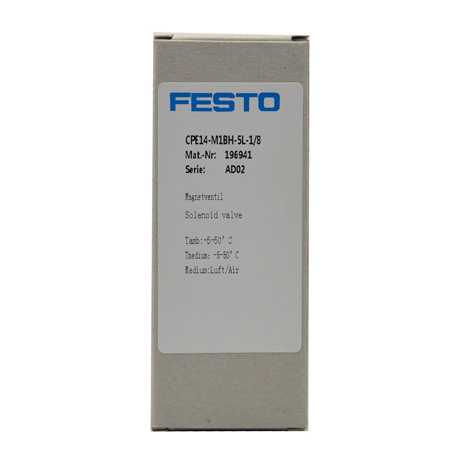 Festo Cpe14-M1Bh-5L-1/8 Solenoid Valve 196941 Width 14Mm