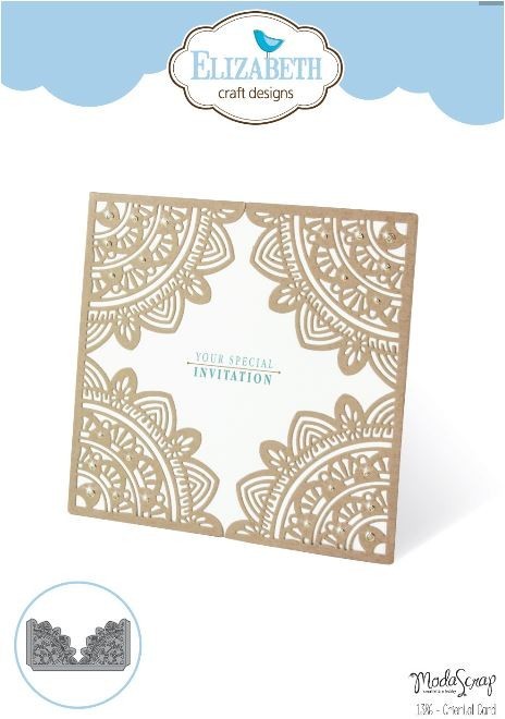 NEW ~ Elizabeth Craft Designs Die Set ~ Oriental Card ~ #1386