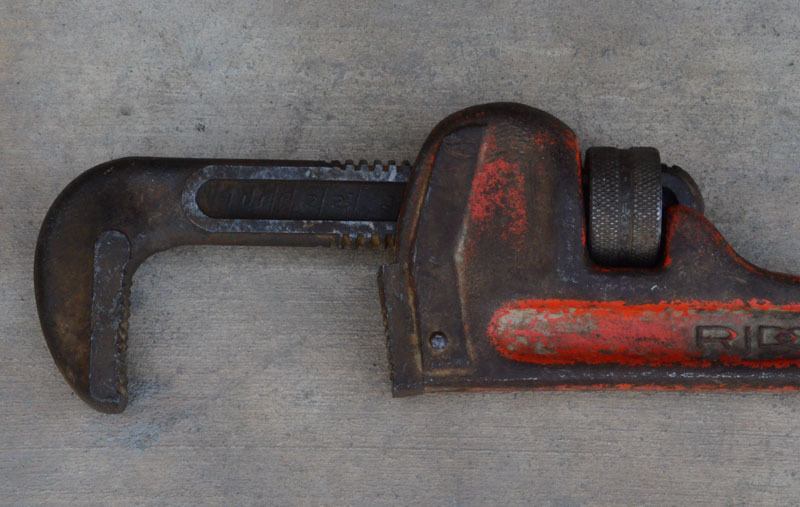 Vintage 24" Rigid Heavy Duty Adjustable Pipe Wrench.