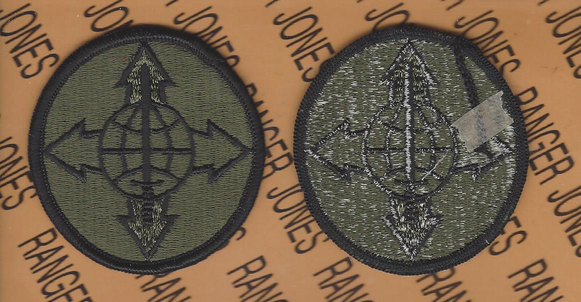 U.S Army Total Army Personnel Agency TAPA OD Green & Black BDU uniform patch m/e