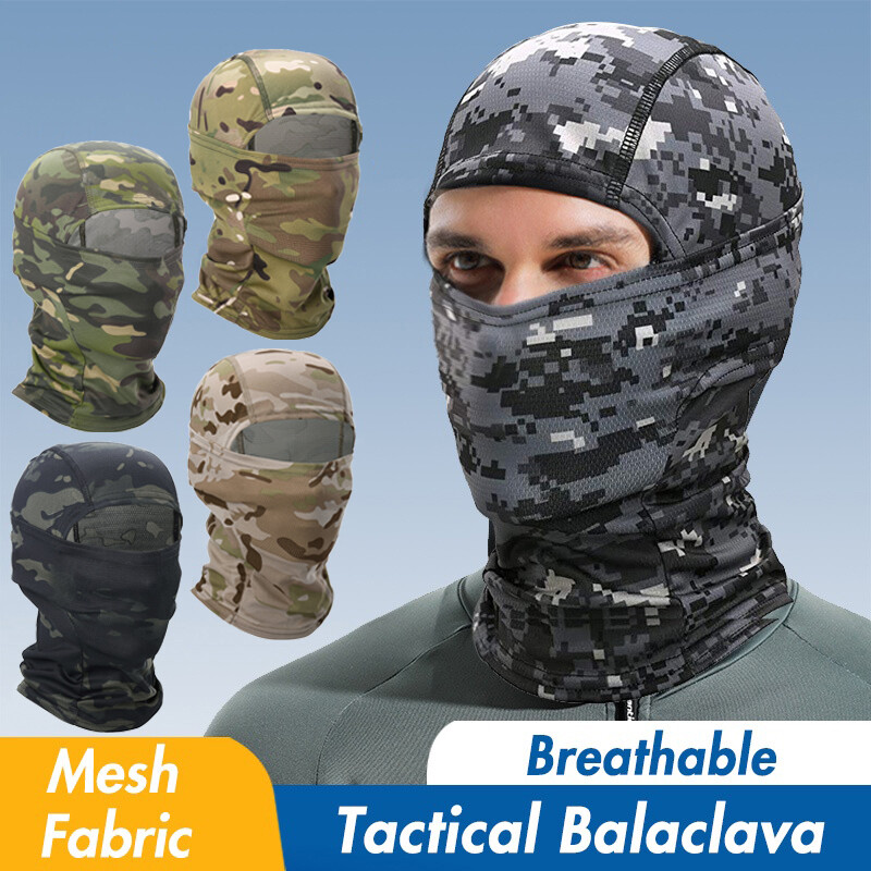 Balaclava Face Mask for Men Women UV Protection Ski Sun Hood Tactical Camo Cover