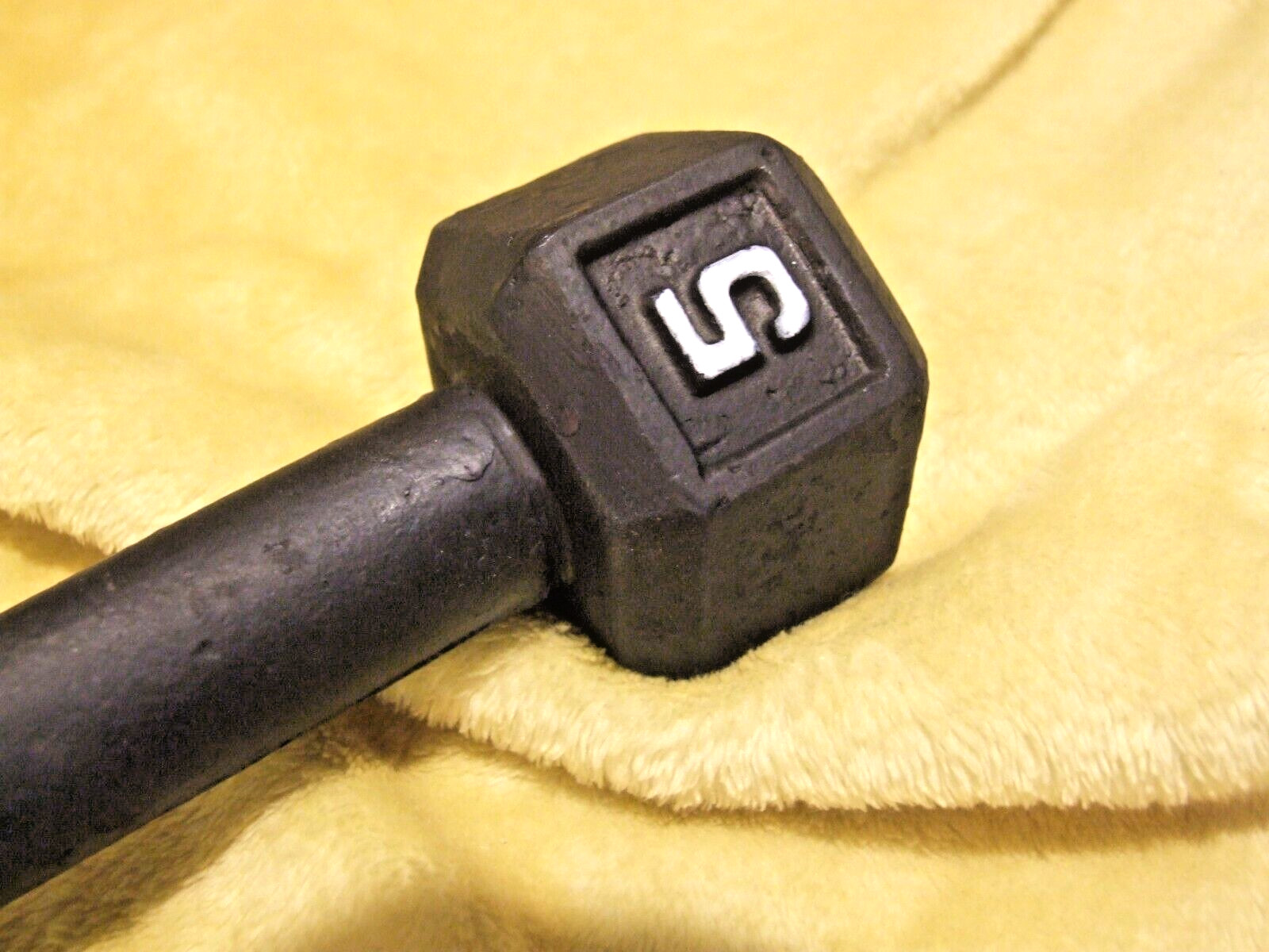 5lb Dumbbell Single Iron/Metal Hexagonal Weight