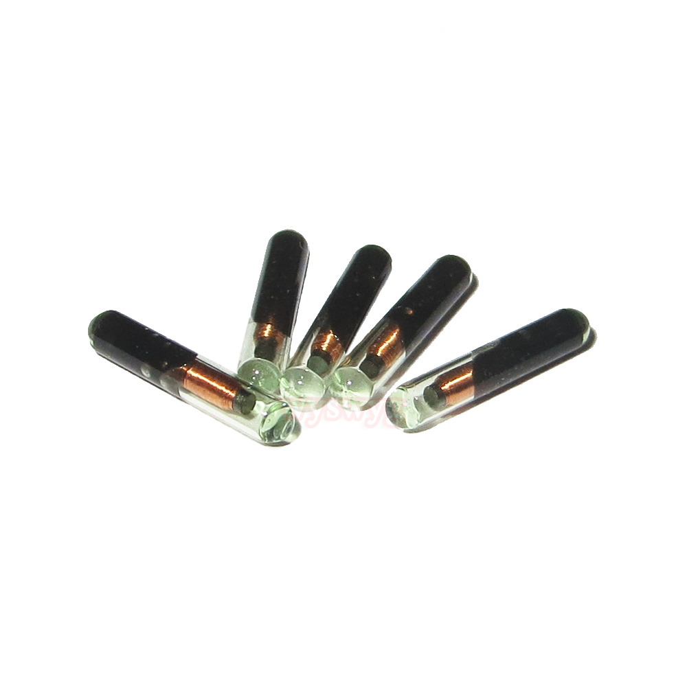 New 5pcs T5577 125KHz E/H Rewrite Writable R/W Proximity Bio Glass Tag 2.12x12mm