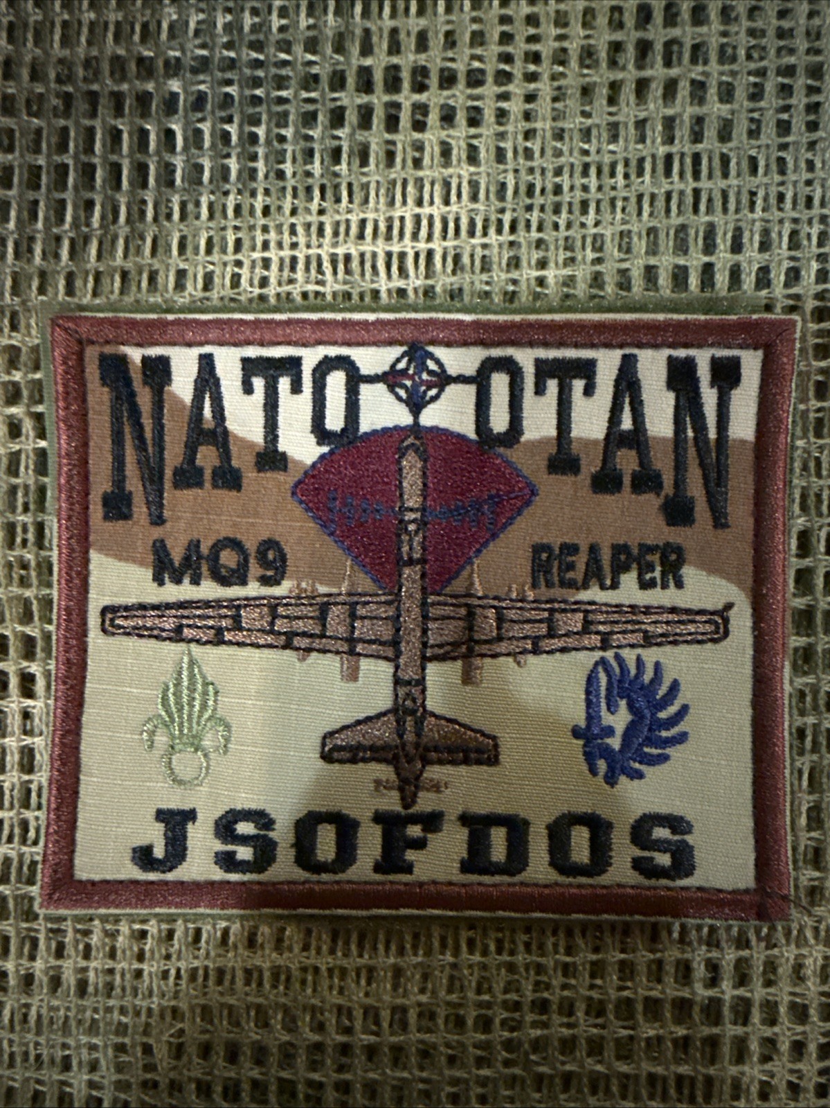 French Foreign Legion NATO MQ 9 Reaper Drone JSOFDOS Afgan War Patch