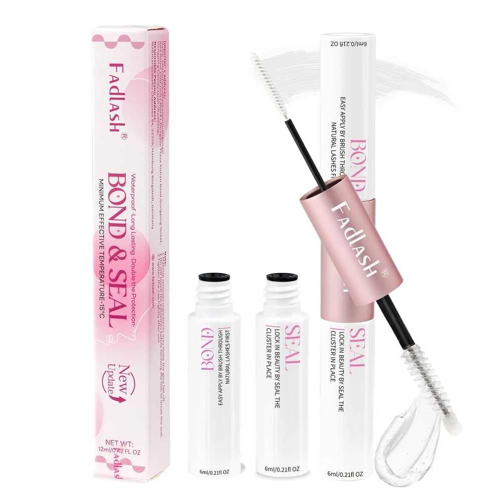 FADLASH Lash Bond and Seal 12ml Cluster Lash Glue for Eyelash Clusters Waterp...