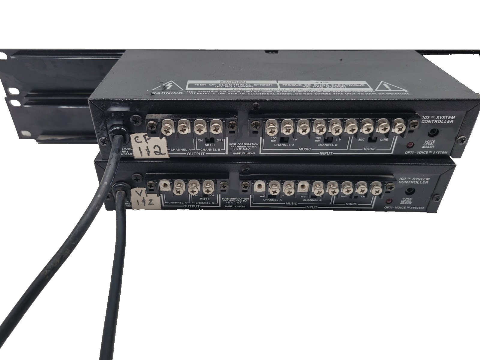 Lot of 2 Bose 102 System Controller Rackmount