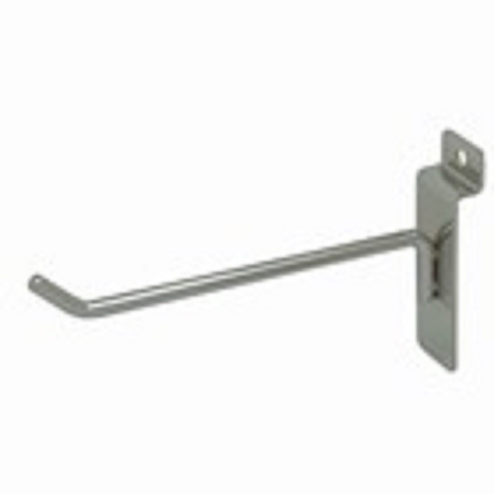 50 New Slatwall Hooks Bundle 4" & 6" -25 Each- Chrome