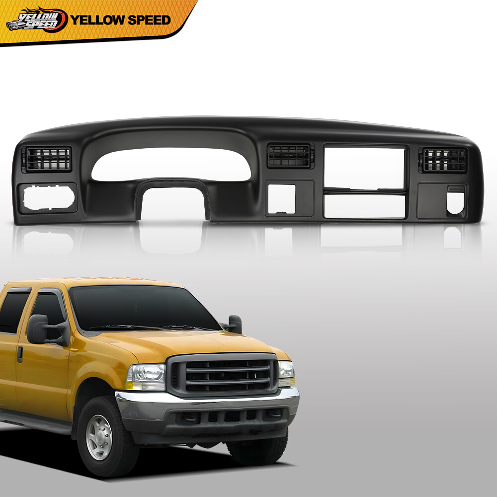 Dash Instrument Cluster Radio Trim Bezel Black Fit For 1999-2004 Ford F250 F350