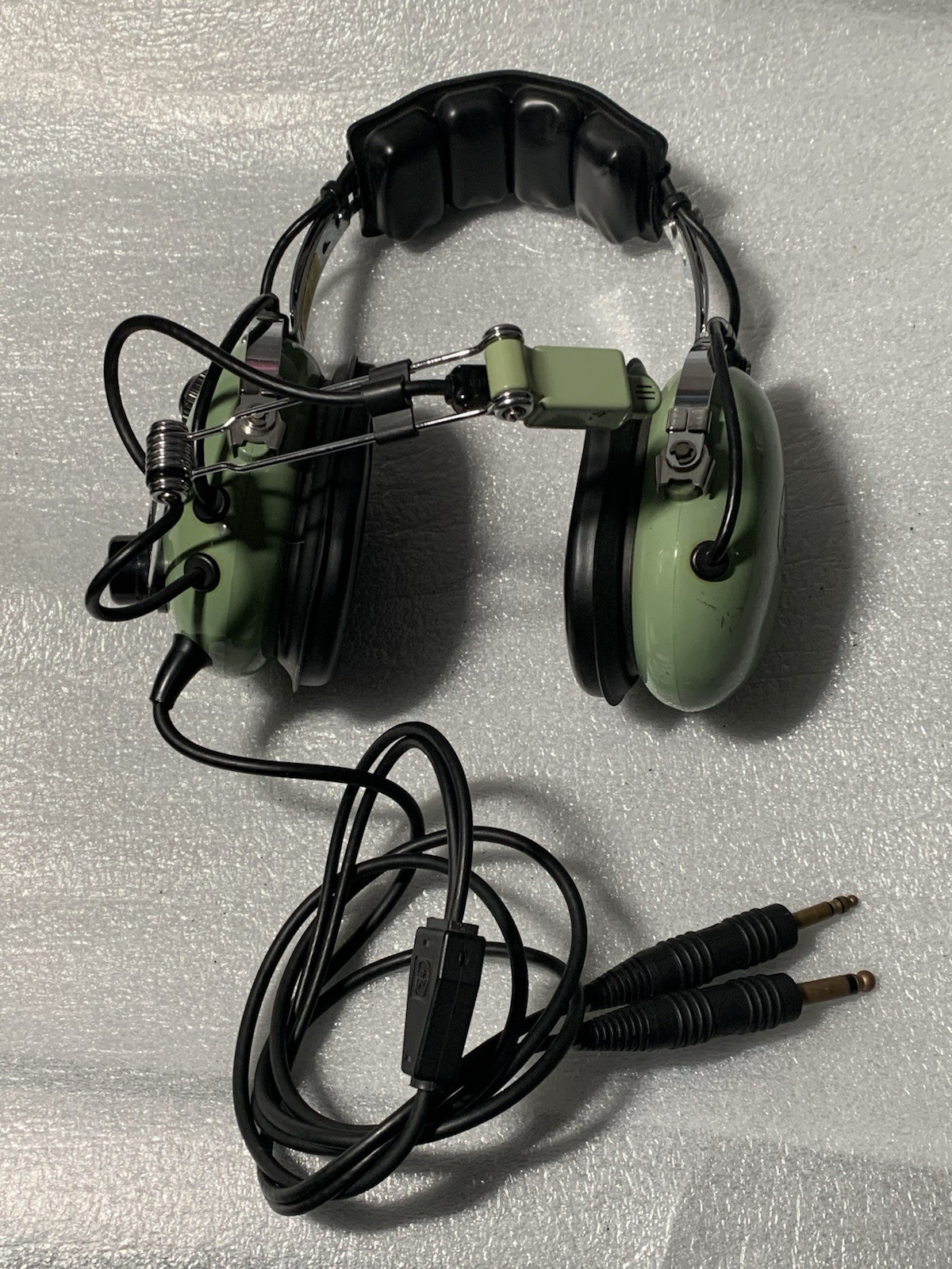 VTG David Clark Model H10-40 Aviation Headset w/ M-4 Microphone Untested