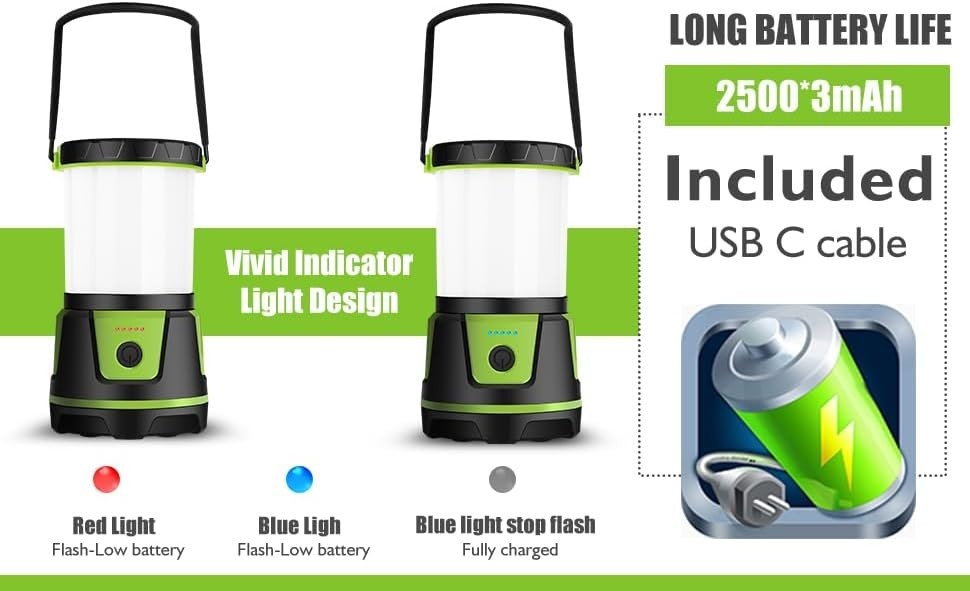 Versatile 3000 Lumen LED Lantern with 5 Light Modes - Perfect for Emergencies