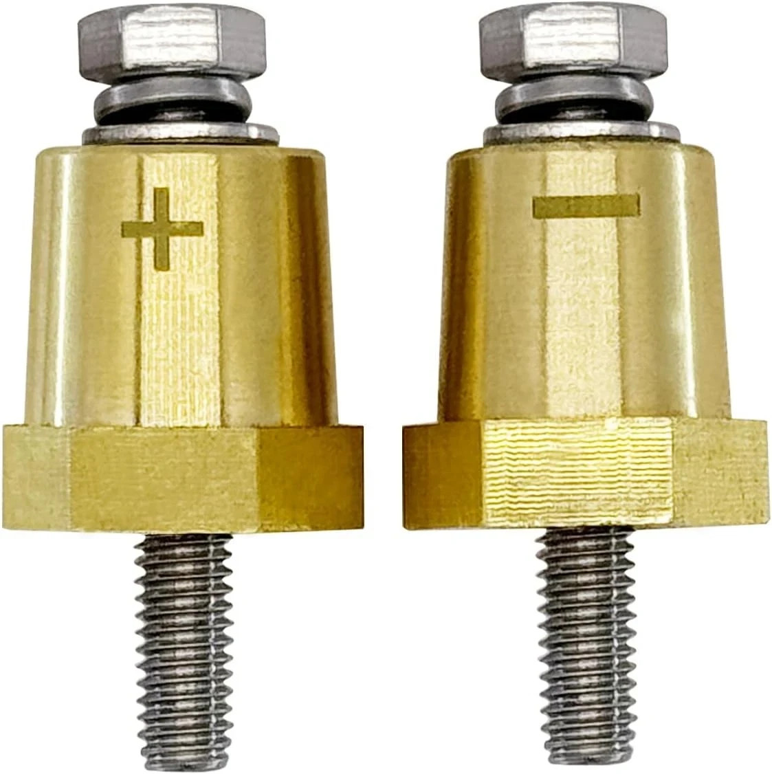 Ampper M6 Thread Brass Battery Terminal Charging 1 Pair, Male Direct