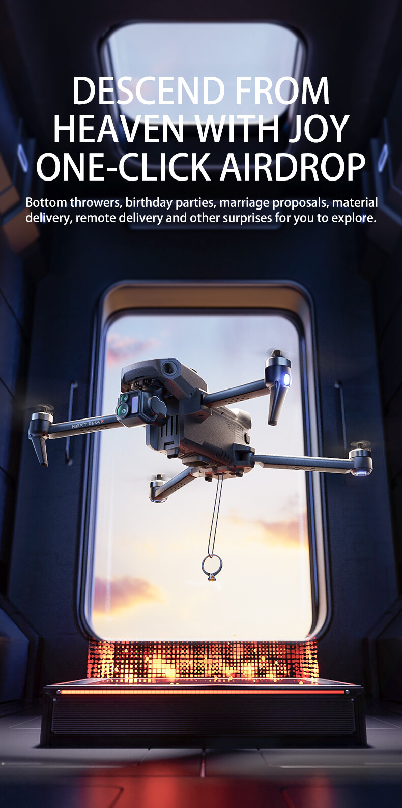 P7 Max Drone GPS 6KM 3-axis Gimbal 8K Camera 360° Obstacle Avoidance 2 Battery