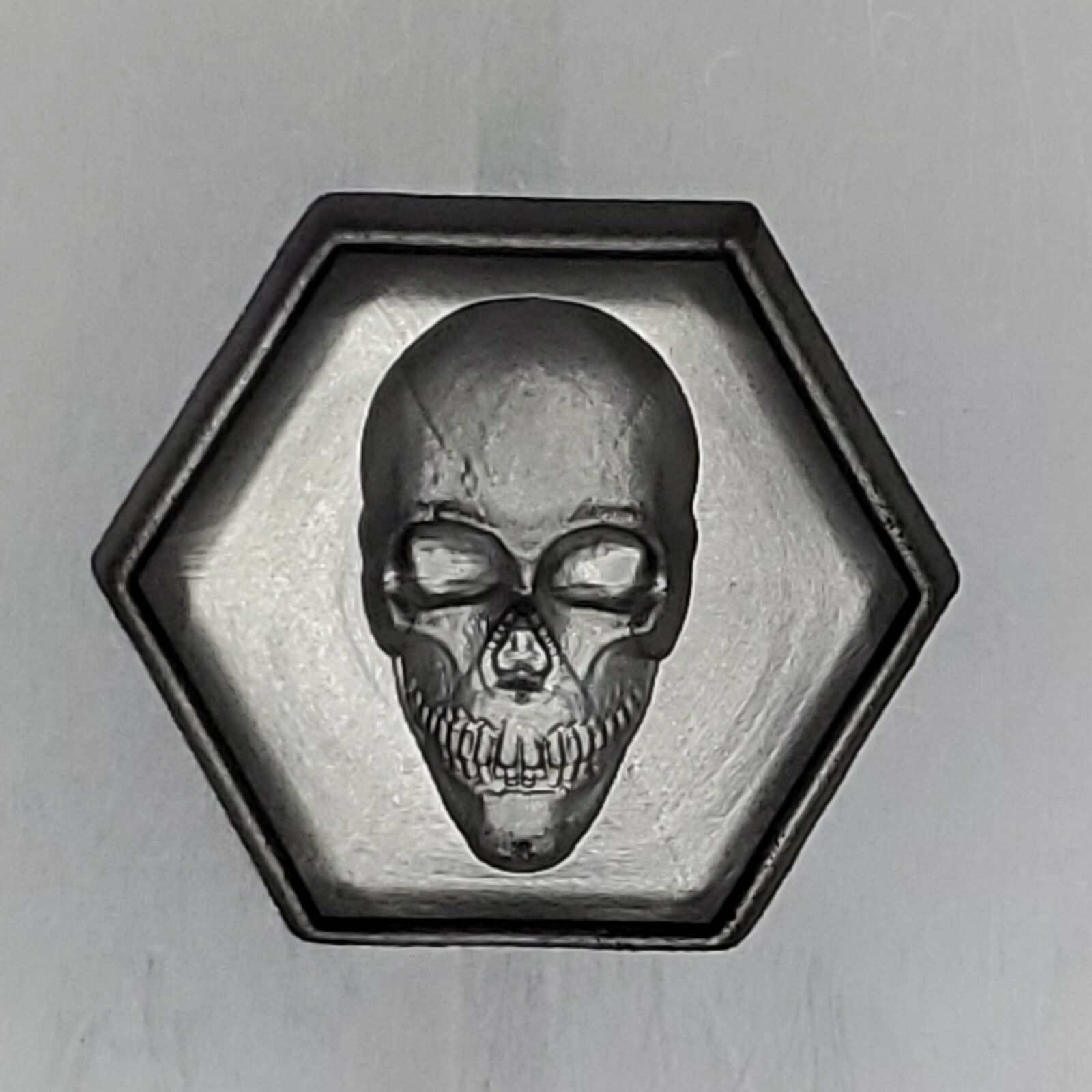 Hex skull 3d Graphite Ingot Mold Gold Silver Copper Tin Melting Casting