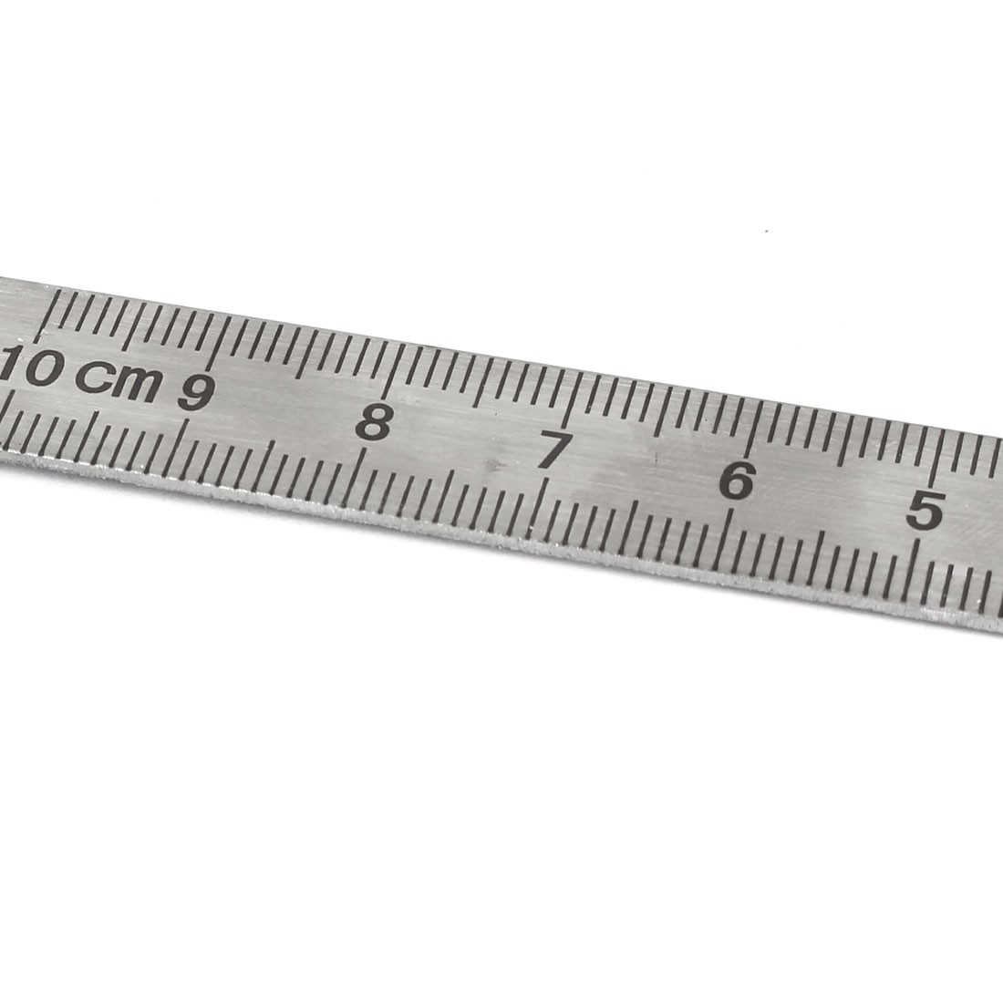 Round Head 180 Degree Rotary Protractor Angle Ruler 195mm Silver New