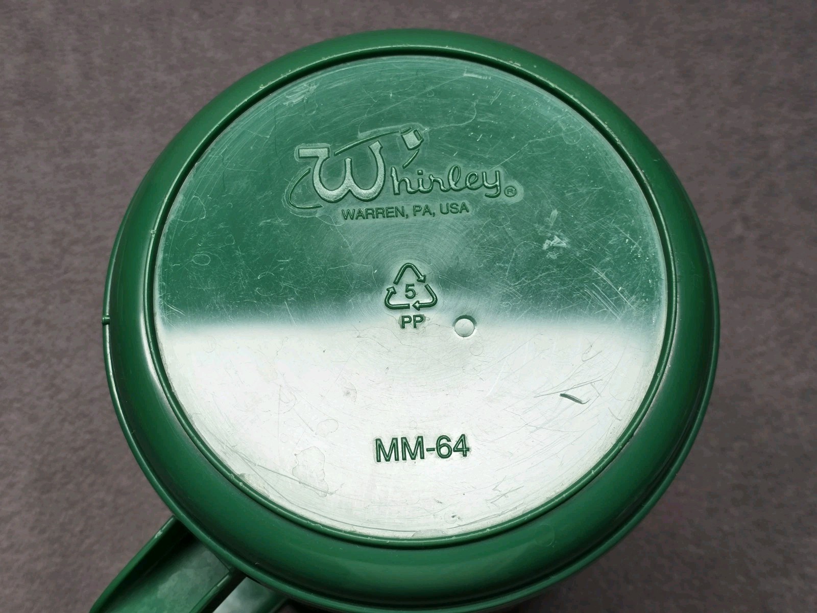 Vintage 64 Oz Mountain Dew Jumbo Whirley Green Insulated Plastic Travel Jug
